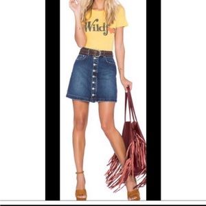Tularosa denim mini skirt size 27 never worn